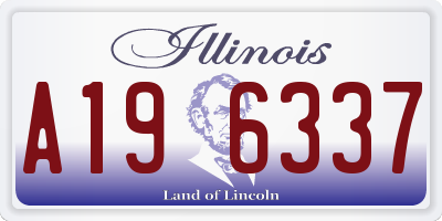 IL license plate A196337