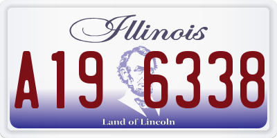 IL license plate A196338