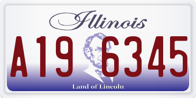 IL license plate A196345