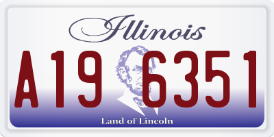 IL license plate A196351