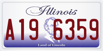 IL license plate A196359