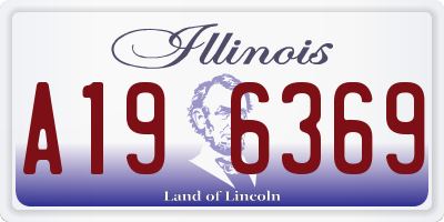 IL license plate A196369