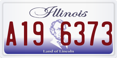 IL license plate A196373