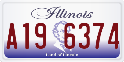 IL license plate A196374