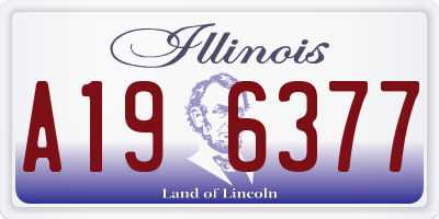 IL license plate A196377