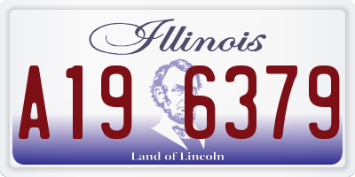 IL license plate A196379