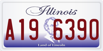 IL license plate A196390