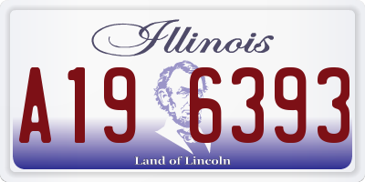 IL license plate A196393