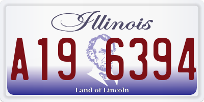 IL license plate A196394