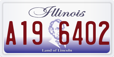 IL license plate A196402