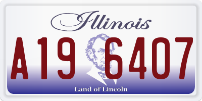IL license plate A196407