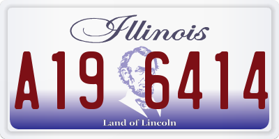 IL license plate A196414