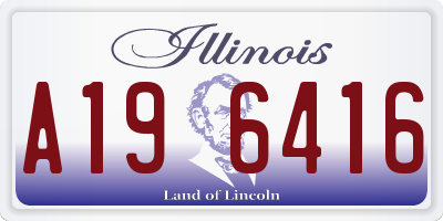 IL license plate A196416