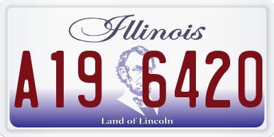 IL license plate A196420