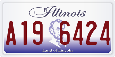 IL license plate A196424