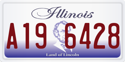 IL license plate A196428