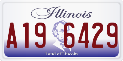 IL license plate A196429
