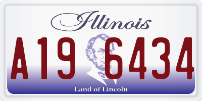 IL license plate A196434