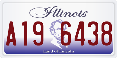 IL license plate A196438