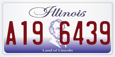 IL license plate A196439