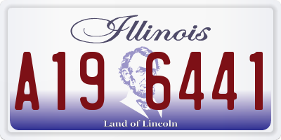IL license plate A196441