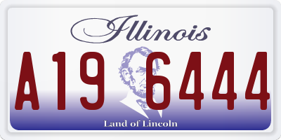 IL license plate A196444