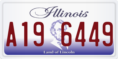 IL license plate A196449