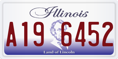 IL license plate A196452
