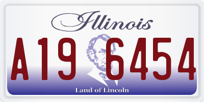IL license plate A196454
