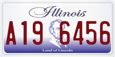 IL license plate A196456