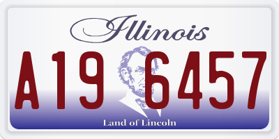 IL license plate A196457