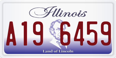 IL license plate A196459