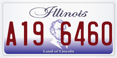 IL license plate A196460