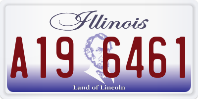 IL license plate A196461