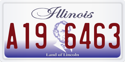 IL license plate A196463