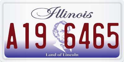 IL license plate A196465