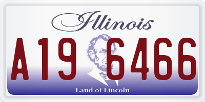 IL license plate A196466