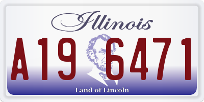 IL license plate A196471