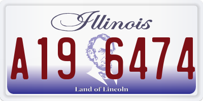 IL license plate A196474