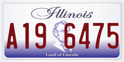 IL license plate A196475