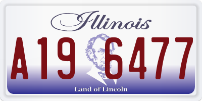 IL license plate A196477