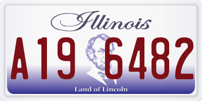 IL license plate A196482