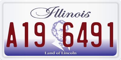 IL license plate A196491