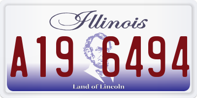IL license plate A196494