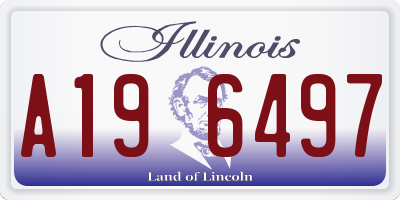 IL license plate A196497