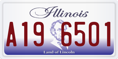 IL license plate A196501