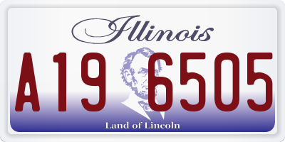 IL license plate A196505