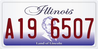 IL license plate A196507