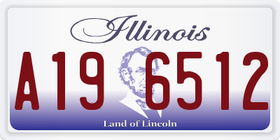 IL license plate A196512