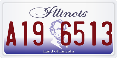 IL license plate A196513